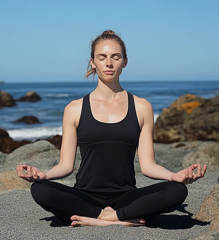 Maya Thompson, power yoga & strength building instructor at Calmy